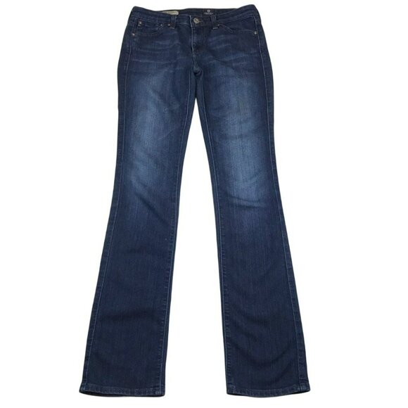 AG Adriano Goldschmied Ballad Slim Bootcut Jeans 26R Womens Dark Wash Denim - Picture 8 of 15